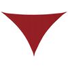 vidaXL Платно-сенник, Оксфорд плат, триъгълно, 3x3x4,24 м, червено