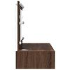 vidaXL Тоалетка с чекмедже Кафяво 100 x 40 x 70 см Инженерно дърво