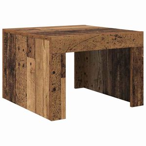 vidaXL Масичка за кафе Старо дърво 50 x 50 x 35 cm Инженерна дървесина