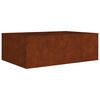 vidaXL Градинска повдигната леха 120x80x40 см кортенова стомана