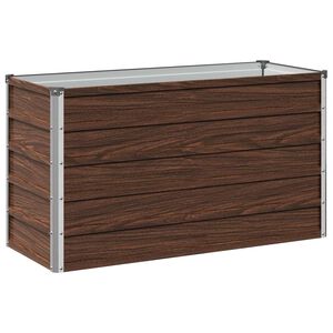 vidaXL Вдигната леха за градина Черно 100 x 40 x 55 cm