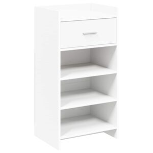 vidaXL Шкаф за обувки Бяло 48 x 36 x 92 см Инженерна дървесина
