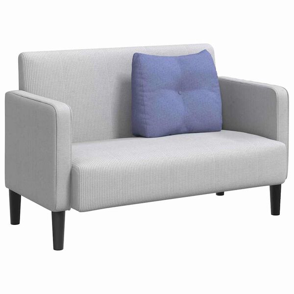 vidaXL Възглавница за гръб Дънково син 60 x 24 x 50 см текстил