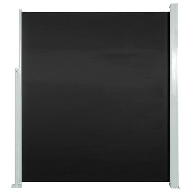 vidaXL Прибираща се странична тента, 160x500 см, черна