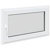 vidaXL Прозорец за мазе RISOR 100 x 60 cm PVC и стъкло Бяло