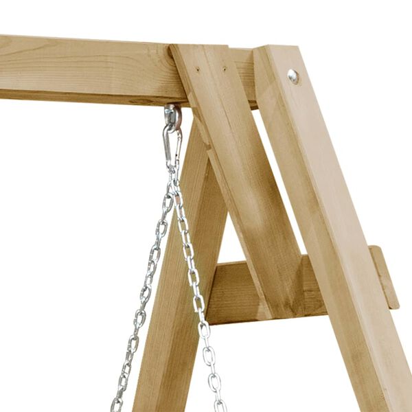 vidaXL Градинска люлка, импрегниран бор, 205x150x157 см