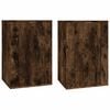 vidaXL ТВ шкафове със стенен монтаж, 2 бр, опушен дъб, 40x34,5x60 см