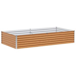 vidaXL Градинска повдигната леха Светло кафяво 195 x 100 x 36 см