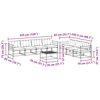 vidaXL Комплект дивани за открито 8 pcs Естествено и черно