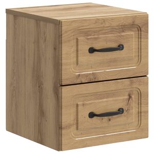 vidaXL Спален шкаф с монтаж на стена Дъб артизан 34,5 x 33 x 40 см