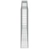 vidaXL Габионни кошници арка 3 бр 400x30x160/180 см поцинковано желязо