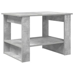 vidaXL Масичка за кафе Циментено сиво 72 x 50 x 50 см