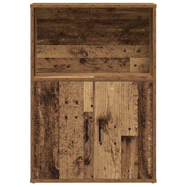 vidaXL Библиотека, старо дърво, 60x24x85 см, инженерно дърво