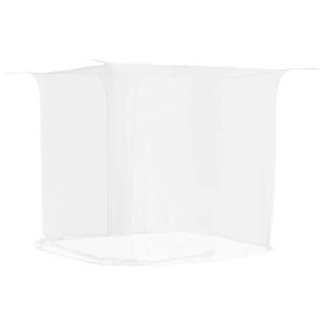 vidaXL Висяща мрежа против комари 156 mesh бял 220x100x150 см