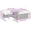 vidaXL Градински диван с възглавници 11 части бежов полиратан акация