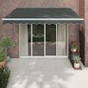 vidaXL Автоматично прибираща се тента, антрацит, 3x2,5 м
