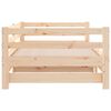vidaXL Разтегателно дневно легло, борово дърво масив, 2x(90x200) см