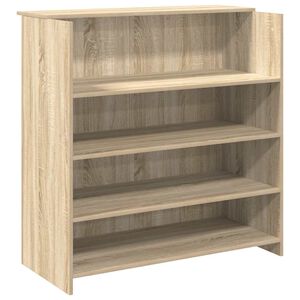 vidaXL Рецепционно бюро, дъб сонома, 100x50x103,5 см, инженерно дърво