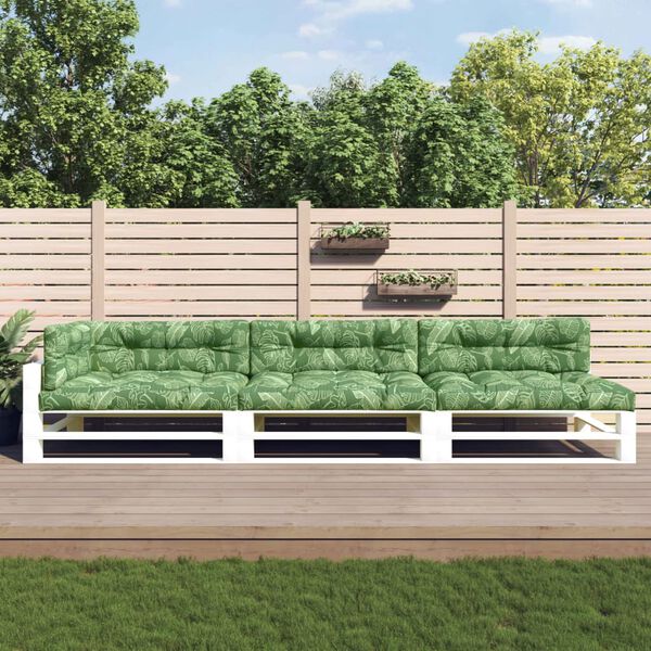 vidaXL Палетни възглавници, 7 бр, на листа, текстил