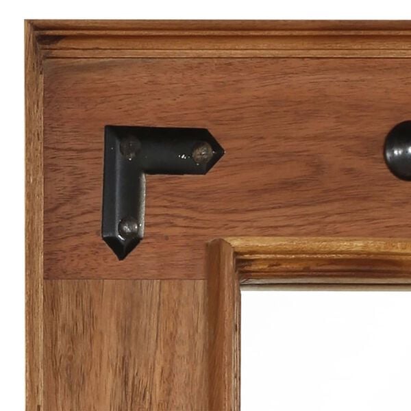 vidaXL Огледало, акациево дърво масив, 50x80 см