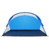 vidaXL Плажна палатка, 2-местна, лазурносиньо, изскачаща водоустойчива