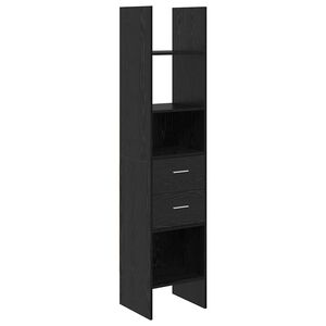 vidaXL Шкаф за книги 2 нива 40 x 35 x 180 см Инженерна дървесина