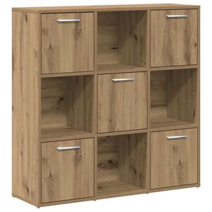 vidaXL Рафт за книги Artisan Дъб 90x28x90 cm Инженерна дървесина