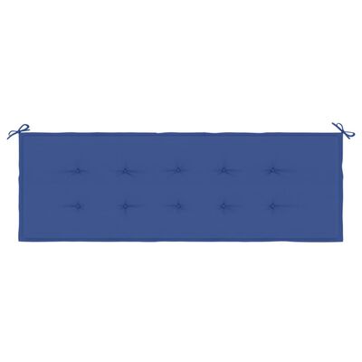 vidaXL Възглавница за пейка кралско синьо 150x50x3 см Оксфорд плат