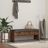 vidaXL Пейка за коридор с възглавница Старо дърво 103 x 38 x 40 см