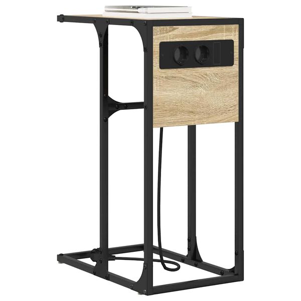 vidaXL Нощен шкаф Сонома дъб 41,5 x 26 x 60,5 см Инженерно дърво