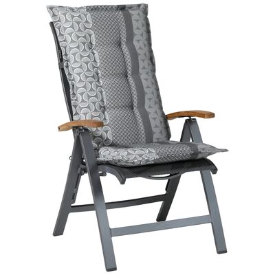 Madison Възглавница за стол с висока облегалка Pasа, 123x50 см, сива