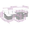 vidaXL Градински Софа Комплект със съхранение 8 pcs Бежово Полиратан