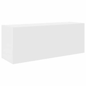 vidaXL Стенен шкаф за баня, бял, 80x25x30 см, инженерно дърво
