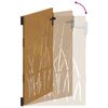 vidaXL Градинска порта 100x150 см, дизайн с кортен стомана и трева