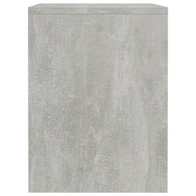 vidaXL Нощно шкафче, бетоново сиво, 40x30x40 см, ПДЧ