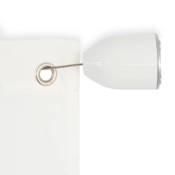 vidaXL Вертикална тента, оксфорд плат, 140x240 см, бяла