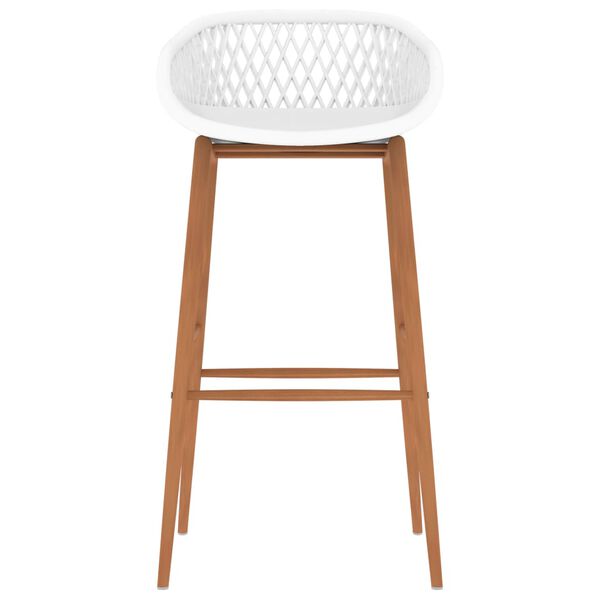 vidaXL Бар табуретки, 4 бр, бели