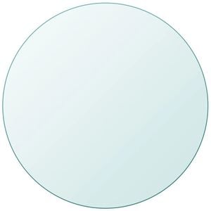 vidaXL Темпериран стъклен плот за кръгла маса, 900 мм
