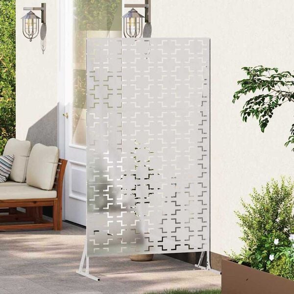 vidaXL Екран за уединение Сив 100 x 50 x 180 см Стомана