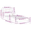 vidaXL Рамка за легло Viana без матрак, капучино, 90x200 см, изкуствена кожа