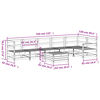 vidaXL Градински комплект диван от 7 части, импрегниран бор