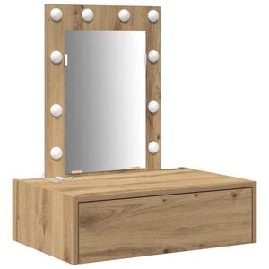 vidaXL Тоалетка с чекмедже Кафяво 60 x 40 x 70 см Инженерно дърво