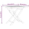 vidaXL Градински трапезен комплект, 5 части, тиково дърво масив