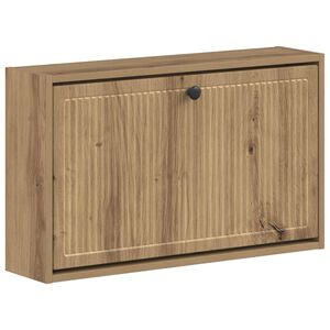 vidaXL Стенно шкафче за обувки EDE 71 x 17 x 43 см Инженерна дървесина