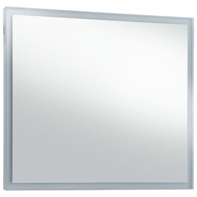 vidaXL LED стенно огледало за баня 80x60 см