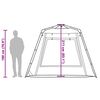 vidaXL Риболовна палатка 4-местна масленозелена бързо освобождаване
