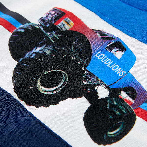 Детска тениска, синьо и нейви, 116