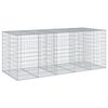 vidaXL Габионна кошница с покритие, 250x100x100 см, поцинковано желязо