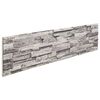 vidaXL Стенни панели 10 бр. 100 x 25 cm Светлосиво EPS пяна