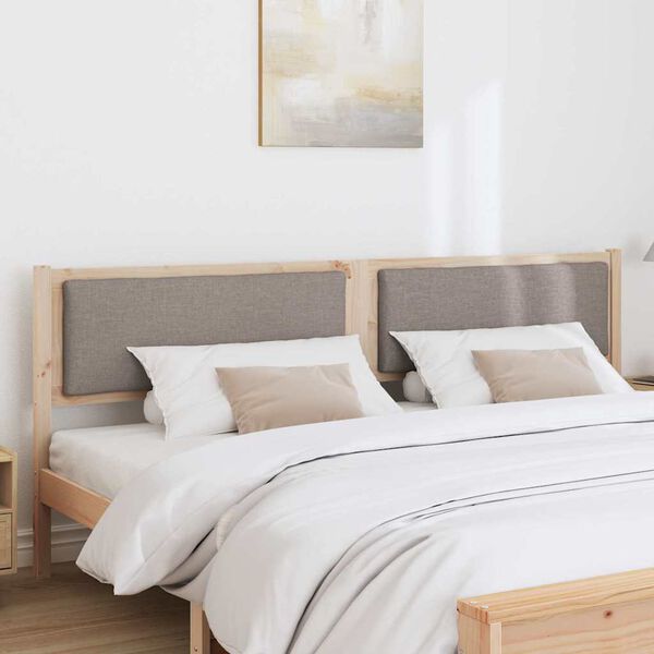 vidaXL Облегалка за глава Друг Кафяво 200 cm Борово дърво масив